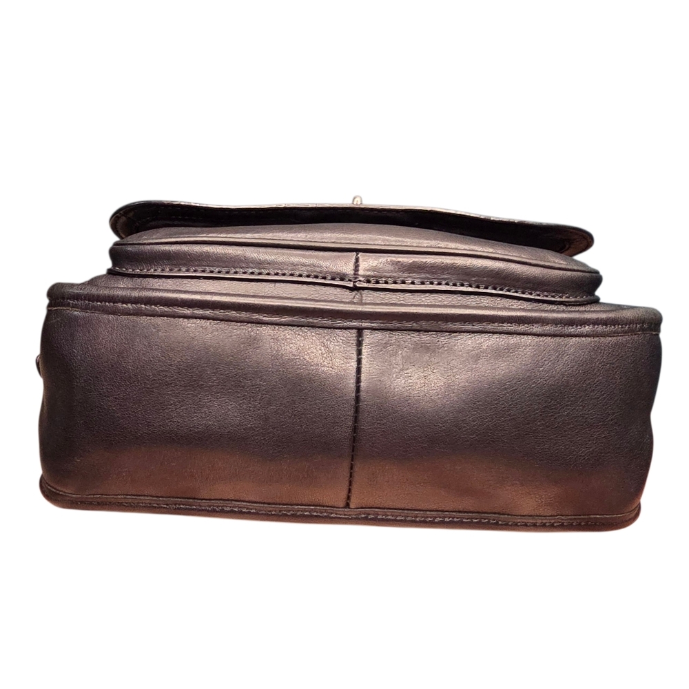 Coach Legacy Archive Rambler Crossbody F1293-21194 Black Leather Tassel Turnlock - Picture 7 of 12